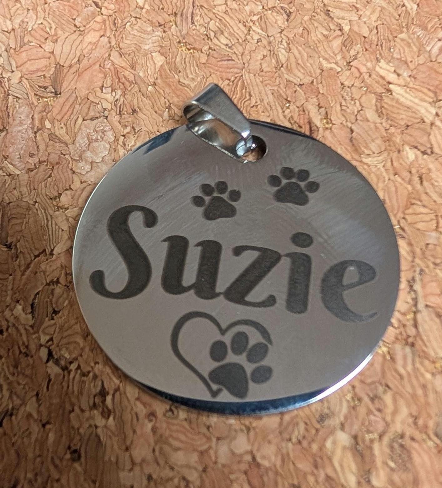 Personalisierte Hundemarke mit Lasergravur | Haustier Geschenk